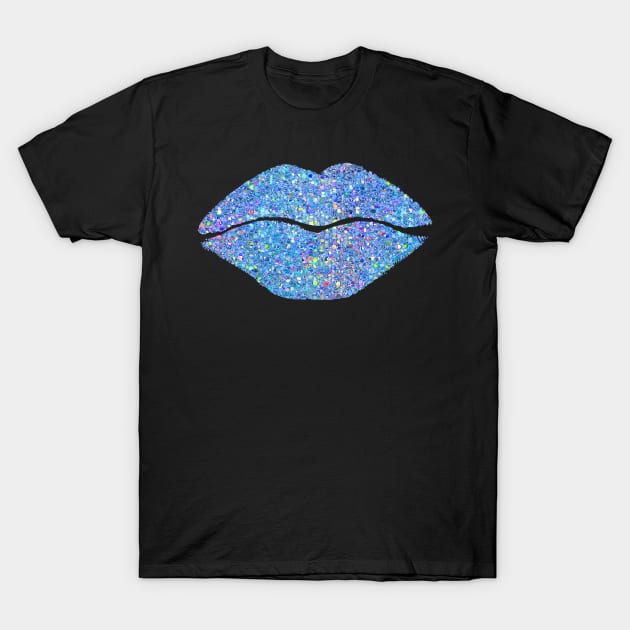 Stardust Kiss Blue T-Shirt by LittleBean